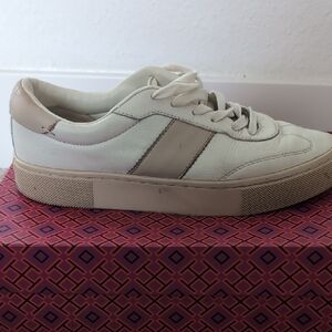 Massimo Dutti White and Beige Sneakers